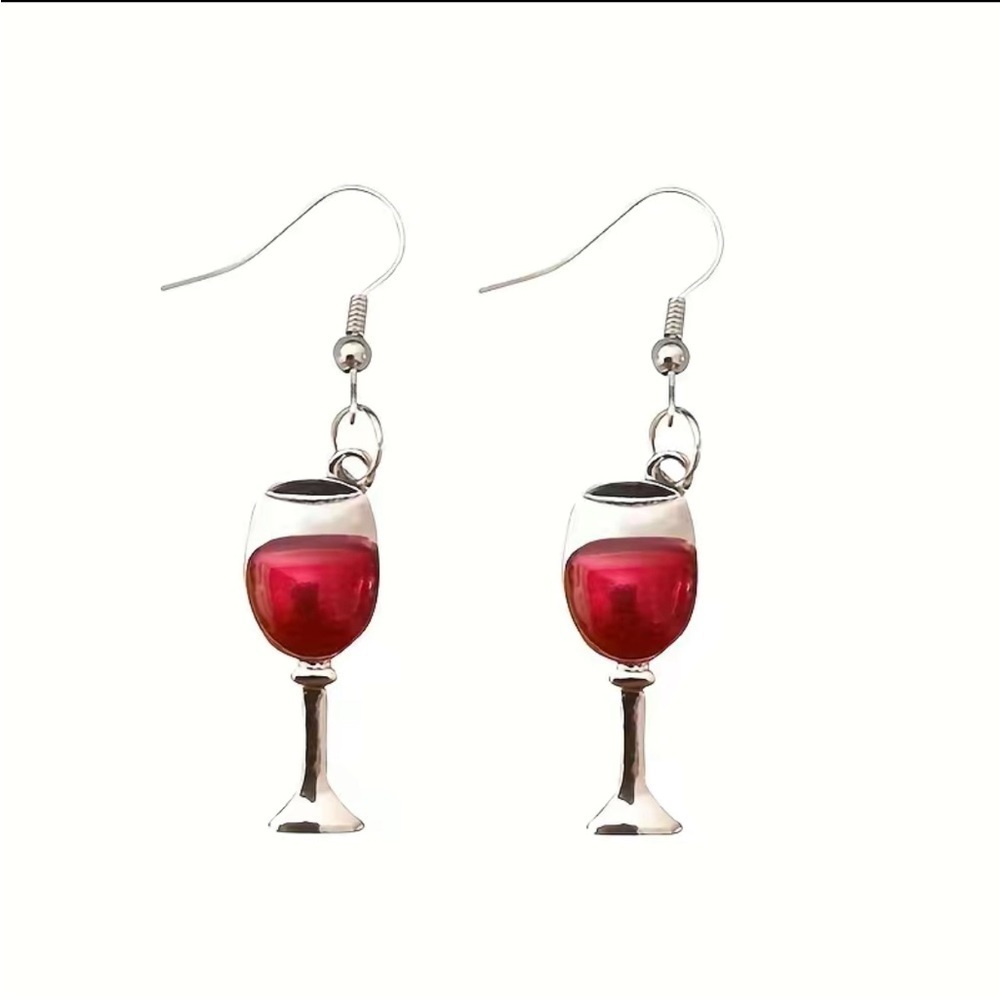 Wine Glass Design Earrings
